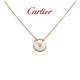 卡地亞（Cartier）超小號18K黃金色珍珠貝母鉆石項鏈 節日生日禮物B3047100