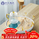 蘇氏陶瓷創(chuàng  )意茶盤(pán)茶具套裝配玻璃錘紋泡茶壺帶四個(gè)手柄茶杯J0271