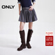 ONLY2025秋季新款百搭甜酷設計感短裙蓬蓬裙半身裙女|125116011 G44花灰色 M (165) 68A