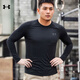 安德瑪（Under Armour）男裝 2026春季新款運動(dòng)服健身跑步訓練服舒適透氣圓領(lǐng)休閑長(cháng)袖男 Tech面料/干爽舒適 L (175/96A)
