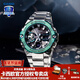 卡西歐（CASIO）【新年禮物】男表G-SHOCK鋼鐵堅韌之心太陽(yáng)能藍牙潮流運動(dòng)電子表 GST-B400CD-1A3暗綠新色-太陽(yáng)能