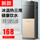 米立爾 立式飲水機家用桶裝水飲水器冷熱兩用制冷制熱應水機臺式小型熱水簡(jiǎn)易熱水器礦泉水怡寶上置水桶 新款【冰溫熱】黑金色-三出水口- 制冷制熱型