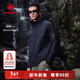 猛犸象（MAMMUT）【紅標】Macun 2.0 男士戶(hù)外防風(fēng)防潑水連帽夾克外套軟殼 黑色 M