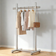 景彩不銹鋼衣帽架落地掛衣架臥室衣服架陽(yáng)臺晾衣架子J05長(cháng)60高150cm
