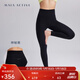 MAIA ACTIVE云感褲緊致版瑜伽褲9分高腰無(wú)外縫線(xiàn)尷尬線(xiàn)運動(dòng)健身褲緊身長(cháng)褲女 神秘黑-無(wú)縫9分（三角襠） M