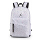 NBA CARES新款滿(mǎn)天星AJ雙肩包飛人運動(dòng)包初高中學(xué)生書(shū)包大容量電腦包男女潮 滿(mǎn)天星白