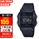 卡西歐YOUTH系列男女經(jīng)典小方塊學(xué)生電子表時(shí)尚潮流運動(dòng)防水表生日禮物 W-800H-1B 十年電力