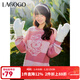 LAGOGO【谷谷龍系列】軟糯寬松毛衣女拉谷谷春秋新款慵懶風(fēng)針織衫 粉紅色(H8) L 165/40