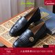 SAM EDELMAN山姆愛(ài)德曼春黑樂(lè )福鞋流蘇英倫風(fēng)牛皮平底通勤單鞋女CHARLIE 黑色 38 /美碼7.5M