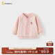 童泰（TONGTAI）寶寶外套春秋季莫代爾棉寶寶衣服兒童上衣男女童開(kāi)衫粉色90cm