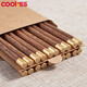 COOKSS筷子家用食品接觸級實(shí)木防滑雞翅木原木筷套裝【圓頂金?！?0雙