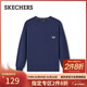 斯凱奇（Skechers）新年禮物2025春冬季男女同款圓領(lǐng)時(shí)尚潮流百搭運動(dòng)打底衫L325U033
