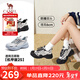 駱駝（CAMEL）登山鞋女2.0機甲版丑萌鞋 L25A076059 米/銀/黑(6cm雙層底) 37