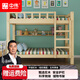 中偉（ZHONGWEI）實(shí)木雙層床松木高低床簡(jiǎn)約成人床上下鋪公寓床帶書(shū)架2000*800