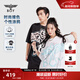 BOY LONDON【夏日涂鴉】夏情侶款短袖時(shí)尚撞色大LOGO印花T恤N01009 黑色 XL