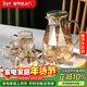 唯銘諾水杯套裝玻璃杯耐高溫冷水壺晾水壺養生花茶壺茶杯一壺四杯1.8L