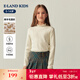 E·LAND KIDS童裝女童毛衣2025年冬新品學(xué)院風(fēng)半高領(lǐng)長(cháng)袖針織衫 Ivory象牙白/39 165