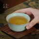 青澹汝窯品茗杯茶杯茶碗主人杯汝瓷陶瓷純手工天青色景德鎮皓月杯 皓月杯約100ml  開(kāi)片可養