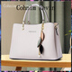 Cohnim kevin奢侈品女士包包女包單肩斜挎手提包送媽媽老婆女友情人節生日禮物 c02054米白色【就近倉發(fā)貨】