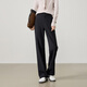 逸陽(yáng)（ESE-Y）西裝直筒褲女2026年春季顯瘦休閑通勤質(zhì)感TR窄版西褲 黑色 27