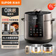蘇泊爾（SUPOR）電壓力鍋家用智能預約雙膽雙用多功能可開(kāi)蓋收汁一鍵排氣高壓力鍋電飯煲電飯鍋 6L 【0涂層厚釜+0氟陶晶內膽】