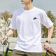 耐克（NIKE）男士短袖夏季 2026新款運動(dòng)服健身圓領(lǐng)T恤針織休閑跑步體恤衫半袖 AR4999-101/熱推款 L 【175】體重130~150斤左右