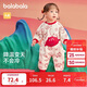 巴拉巴拉嬰兒連體衣新生兒哈衣爬服寶寶衣服2025新年季拜年服209125120203