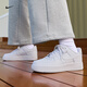 耐克空軍一號女子皮面運動(dòng)鞋春膠底低幫NIKE AIR FORCE 1 DD8959 100白色/白色/白色 39