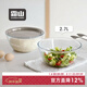 霜山透明玻璃碗家用烘焙攪拌打蛋碗可微波和面揉面盆料理沙拉碗 【2.7L】料理碗-口徑23高11cm
