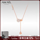 AWNL暗夜公園北歐M隕石項鏈女小眾輕奢時(shí)尚百搭飾品送女友新年禮物 玫瑰金項鏈 【品牌禮盒】