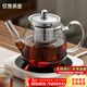 憶壺茶（YIHUTEA）茶壺玻璃泡茶壺加厚 耐高溫花果茶壺茶具不銹鋼過(guò)濾網(wǎng)茶煮茶器 【304內膽】時(shí)光壺單壺900ml