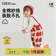papa【fulu】爬爬秋冬季男女寶寶連體衣嬰兒背帶褲針織爬服可愛(ài) 紅色 90cm
