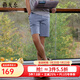 雅戈爾（YOUNGOR）短褲男清涼透氣水洗褲褲子棉氨綸短褲 藍色 35 180/88A