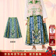 年衣女童馬面裙半身裙25秋冬新款唐裝新中式公主馬面裙裙子 美蝶綠 140