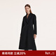 歌莉婭羊毛羊絨大衣秋冬新款高級感黑色羊毛雙面呢外套1BDL6N1J0 00B黑色 M