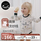 nest designs嬰兒長(cháng)袖包屁衣和尚衣新生兒寶寶連體衣爬服衣服睡衣嬰兒服童裝 竹纖維長(cháng)袖-初雪 (單件裝) 73cm （開(kāi)襟款）