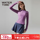 WATERTIME泳衣女士高級感2025新款爆款遮肚顯瘦防曬長(cháng)袖長(cháng)褲沙灘裙泳衣女款 單上衣-紫色(連帽可拆卸) XL (168-172cm/50-58kg)