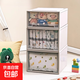 抽屜式收納箱衣柜塑料柜子家用內衣儲物衣物整理箱衣服收納盒 13L深37*寬25.5*高14 透明1個(gè)裝
