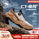 駱駝【CT疾風(fēng)20】徒步男鞋新款戶(hù)外越野跑鞋男休閑運動(dòng)鞋男登山鞋子 G15AX48094 米/黃 41