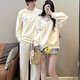 小眾設計感情侶裝春季韓版衛衣連衣裙兩件套法式一衣一裙ins潮牌 女衛衣+背心 M