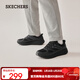 斯凱奇（Skechers）閃穿鞋|秋冬新款厚底增高休閑運動(dòng)鞋一腳蹬復古跑步鞋 全黑色/BBK 41