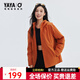 鴨鴨（YAYA）輕殼系列輕薄羽絨服男女同款2025年冬季新款連帽休閑戶(hù)外保暖外套 日光橙色 S （165）