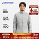迪卡儂（DECATHLON）短款羽絨服輕薄薄外套戶(hù)外運動(dòng)保暖內膽排骨羽絨服TREK100 男款-冰川灰-立領(lǐng) S