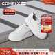 康莉（COMELY）厚底小白鞋女2025年春季圓頭時(shí)尚內增高運動(dòng)板鞋 白色-7.5CM 36 