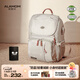 圣愛(ài)貝（Alamom）媽咪包時(shí)尚輕奢輕便大容量多功能外出雙肩背媽媽包母嬰包奶爸包袋 【電熱套裝】圣阿索爾灰+電熱暖奶套