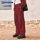 FILA FUSION斐樂(lè )潮牌梭織長(cháng)褲女2026春季時(shí)尚休閑寬松直筒褲