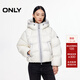 ONLY2025冬季新款90白鴨絨連帽立領(lǐng)抽繩短款羽絨服女|125423045 A43奶油白色 S