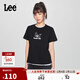 Lee25新品標準版圓領(lǐng)蝴蝶圖案印花女短袖T恤休閑潮流LWT0098704LE