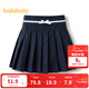 巴拉巴拉女童半身裙JK秋裝短裙兒童百褶裙中大童洋氣 深藍80821 140 cm