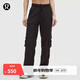 lululemon丨Dance Studio 女士寬松剪裁中腰工裝褲 拒水 LW5GOEA 黑色 S